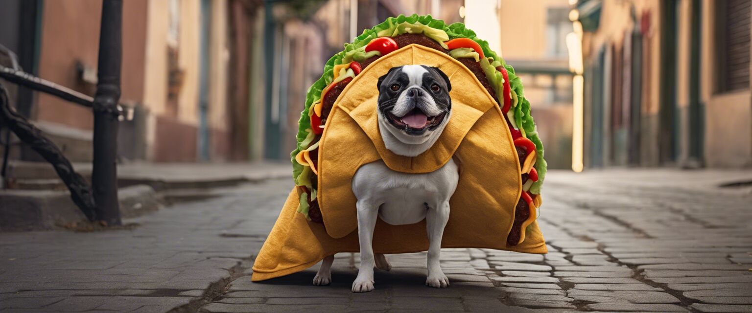 Taco and hot sauce costumes